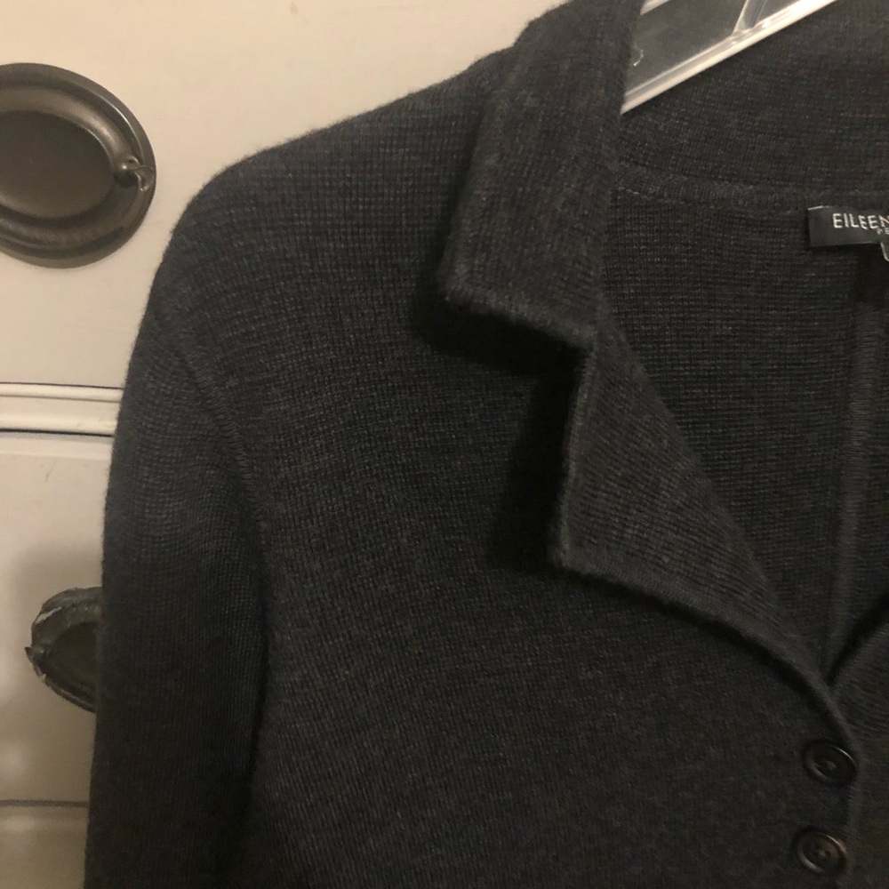 Eileen Fisher Wool Sweater Coat MP - Picture 4 of 12